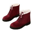 thumbnail image 4 of YLYL Women Winter Boots Lightweight and Durable Comfortable Waterproof Slip on Lightweight Boots, 4 of 5