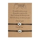 thumbnail image 3 of Fútbol en forma de tarjeta Mejor Amigo Pulseras Parejas Pulseras para 2 a juego de él y su amante pulsera de joyería para la relación de amistad novio novia, 3 of 6
