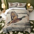 thumbnail image 2 of Manfei Wild Mallard Duck Twin Quilt Set,Farmhouse Bird Twin Coverlet Set,2-Piece,1 Bedspread and 1 Pillowcase, 2 of 7