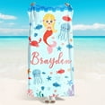 thumbnail image 3 of Bobasndm Personalized Beach Towels for Kids Adults, Personalized Gifts,30'' x 60'' Microfiber Absorbent Oversized Quick Dry Personalized Beach Towels, 3 of 9