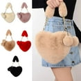 thumbnail image 7 of Moocorvic Tote Bag for Women, Plush Heart Shape One Shoulder Bag Cute Purse Mother's Day Gifts, 7 of 7