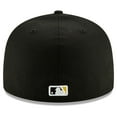 thumbnail image 4 of Men's New Era Black Pittsburgh Pirates Alternate 2 Authentic Collection On-Field 59FIFTY Fitted Hat, 4 of 5