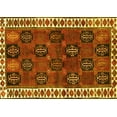 thumbnail image 1 of Ahgly Company Machine Washable Indoor Rectangle Persian Yellow Traditional Area Rugs, 8' x 12', 1 of 4