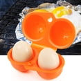 thumbnail image 2 of Portador de huevos plegable portátil para exteriores, soporte de plástico, caja de almacenamiento, 2 cajas de huevos, contenedor para cocina al aire libre (naranja), 2 of 4