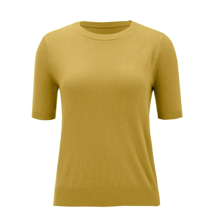 WTXUE T-Shirts Short Sleeve, Crew Neck Shirts for Women's