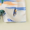 thumbnail image 6 of Ccpelsie Toddler Baby Boy One Piece Swimsuit Short Sleeve Zip Up Bathing Suit Infant Rash Guard Swimwear（White,6-12 Months), 6 of 6