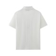 thumbnail image 4 of Mens Textured Button Down Shirt Short Sleeve Casual Summer Collared Beach Shirt with Pocket Lightweight Vacation Top, 4 of 4