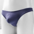 thumbnail image 3 of Yongwang Mens Low Rise Ice Silk Thong Underwear U Convex Triangle Lightweight Sport Daily Underwear, 3 of 6