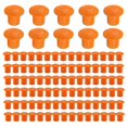 thumbnail image 2 of 100 Pcs Rebar Safety Caps, Orange Color, 2.36 x 2.17 x 1.5 Inches, 2 of 5