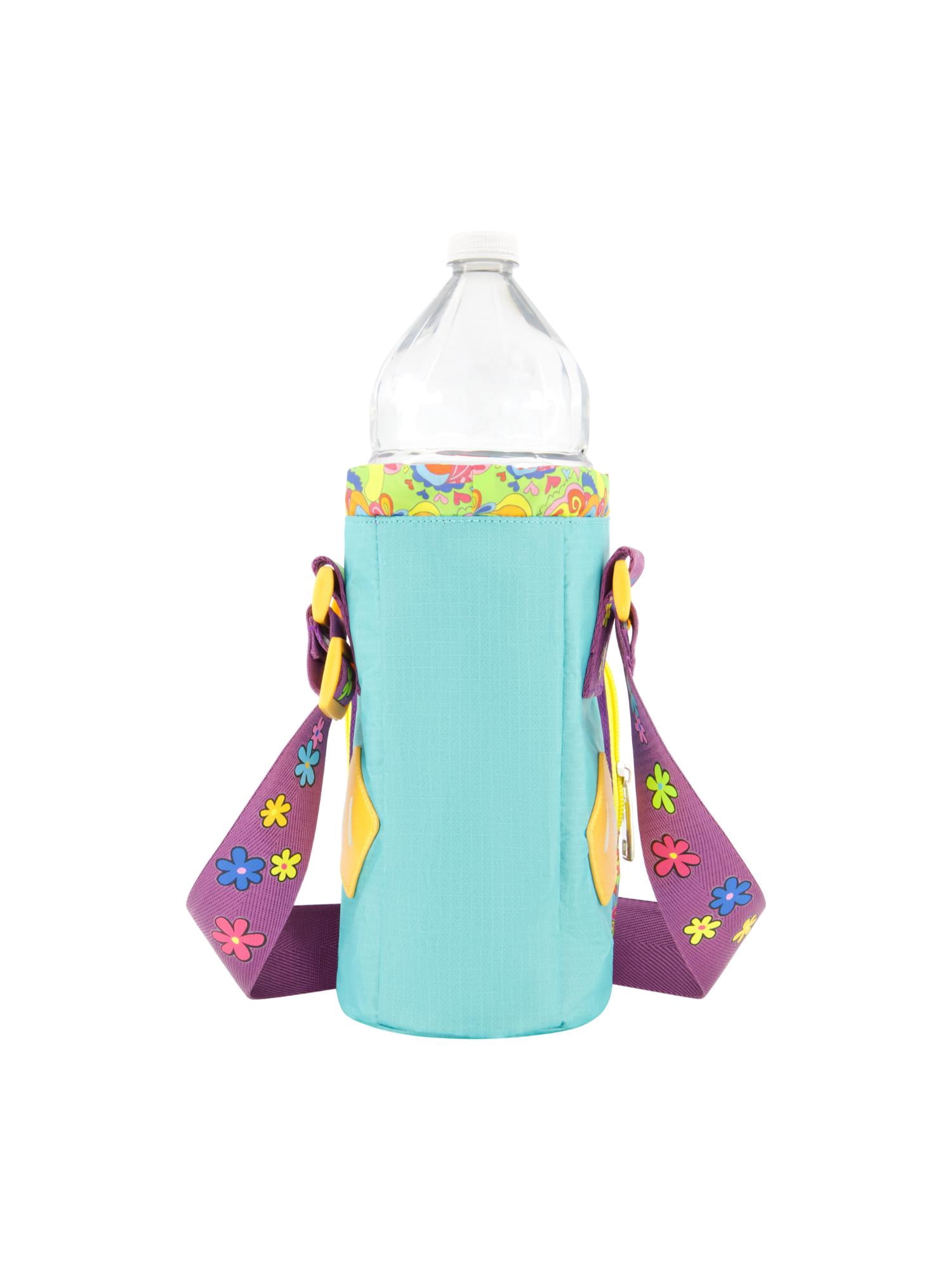 Scooby Doo Water Bottle Holder, Crossbody Sling Carrier Bag with Adjustable Shoulder Strap, 25 oz, Multi