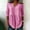 Pink, variant on Linen Peplum Tops for Women Summer 3/4 Sleeve V Neck Babydoll Tunic Striped Blouses Flowy Breathable Loose Fit Summer Vacation Beach Shirts