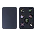 thumbnail image 3 of 7Pcs Electroplating Metal Dice Set Polyhedral Clear Numbers Role Playing Games Collectible Gift for Teens Family Friends, 3 of 8