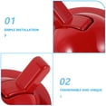 thumbnail image 3 of Raindrops Red Metal Push Start Button Cover for Car Interior, Stylish Design with Easy Installation, and Sleek Upgrade, 3 of 8