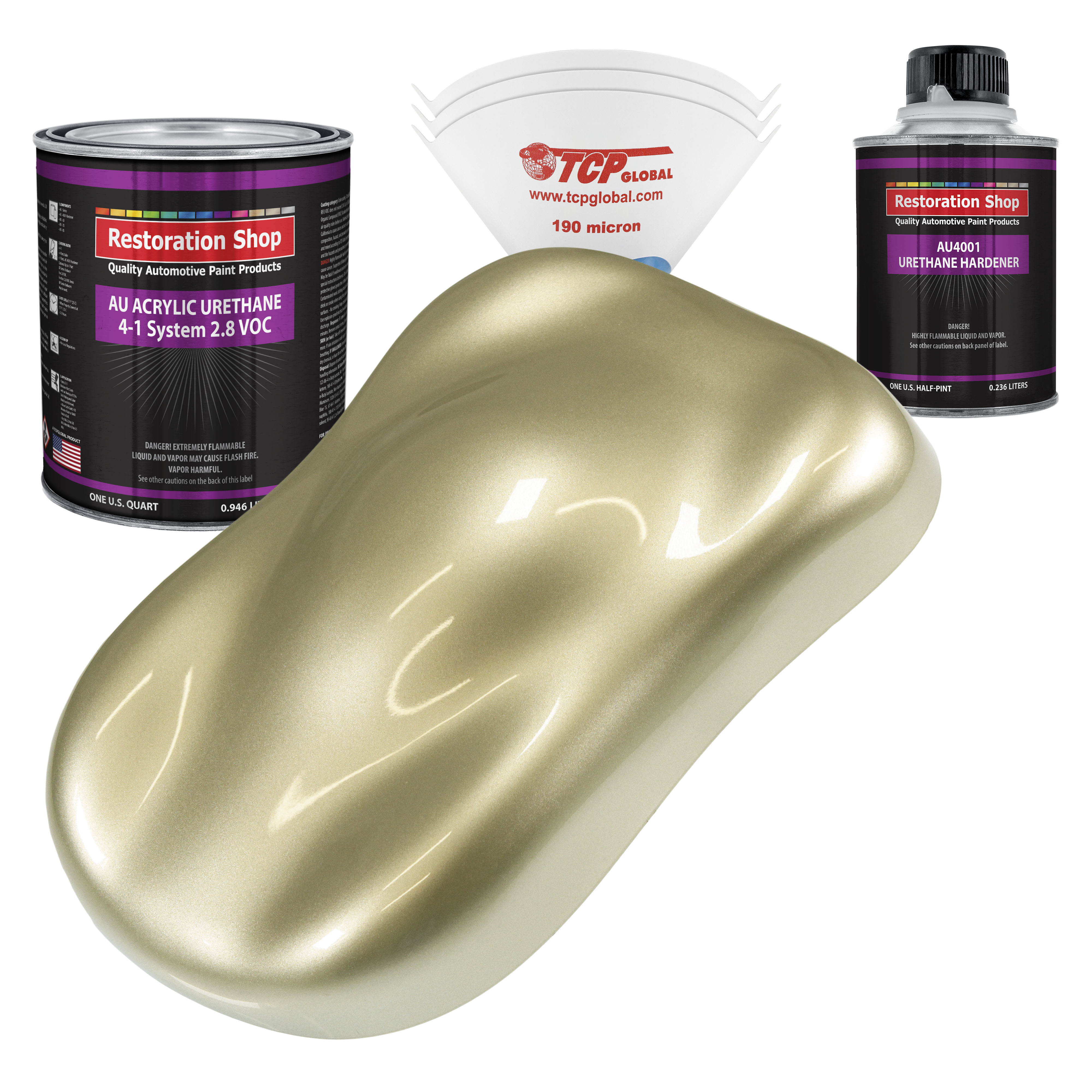 Restoration Shop Antique Gold Metallic Acrylic Urethane Auto Paint
