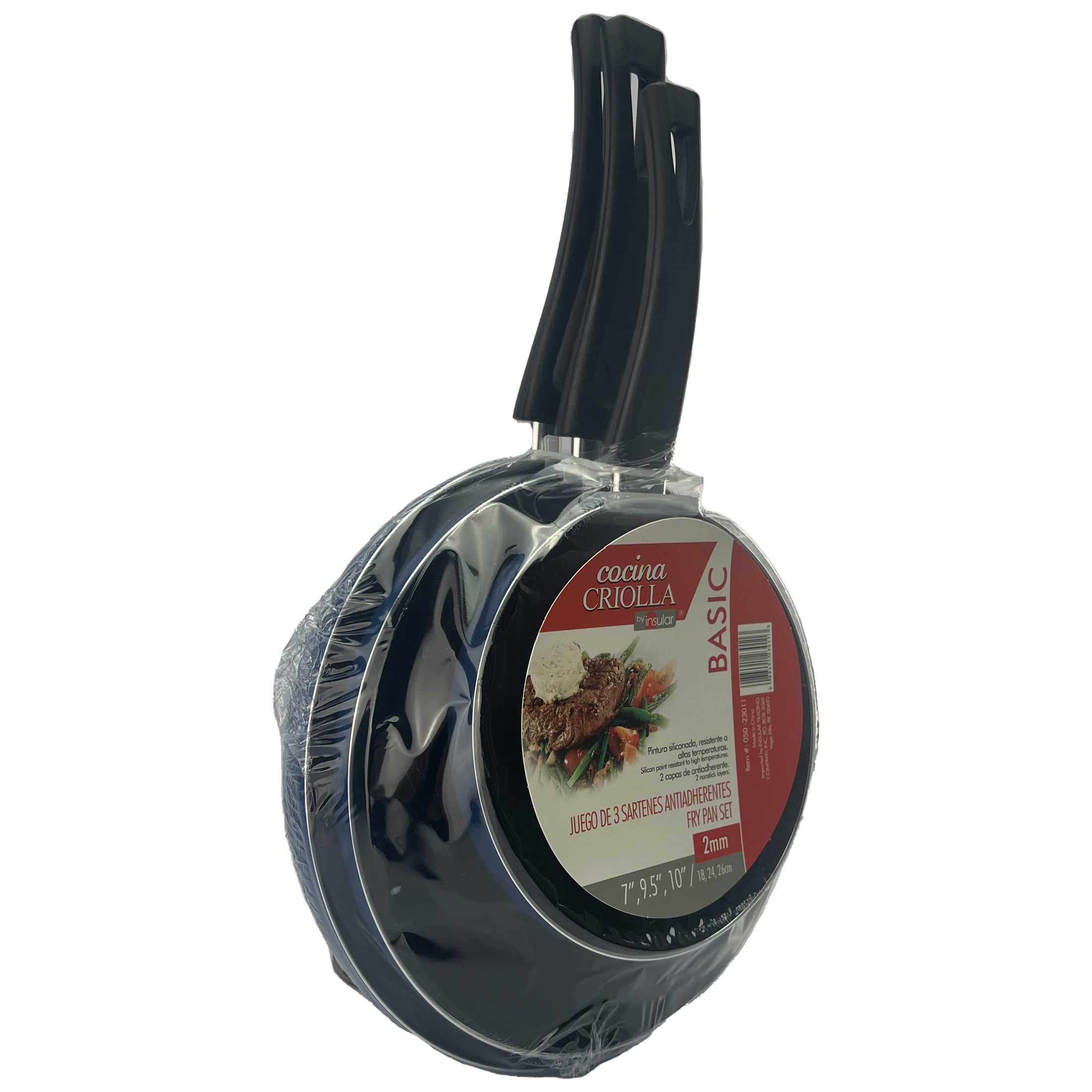 Cocina Criolla Frypan Set, 3 Piece