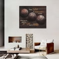 thumbnail image 3 of Give It To God And Go To Sleep Sign Wall Art Lake Mountain Pictures Wall Decor Christian Canvas Prints Posters Framed Artwork Paintings Home Decorations for Kitchen Living Room Bedroom 16"x12", 3 of 6