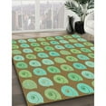 thumbnail image 2 of Ahgly Company Indoor Round Patterned Algae Green Area Rugs, 4' Round, 2 of 6