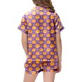 thumbnail image 5 of Xyant Toddler Girl Halloween Pajamas Pumpkin Ghost Pjs Set Short Sleeve Jammies Kids 2 Piece Button Down Lounge Sleepwear Girls Pajama Sets,Size 4-5 T, 5 of 5