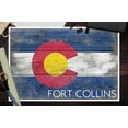thumbnail image 2 of Fort Collins, Colorado, Rustic Colorado State Flag (12x18 Wall Art Poster, Room Decor), 2 of 3