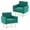 Green, variant on FaFaSoGoodFa Accent Chair for Living Room, Modern Velvet Upholstered Arm Chairs with Button Tufted Back and Gold Legs