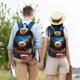 thumbnail image 4 of Disketp Cartoon Bald Eagle USA print Canvas Backpack Lightweight Travel Daypack Student Rucksack Laptop Backpack-, 4 of 5