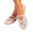 thumbnail image 5 of Willtoo Mesh Embroidered Flats for Women Flower Mary Jane Flats Ballet Shoes Round Toe Slip On Ballerina Floral Shoes, 5 of 5