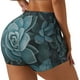 thumbnail image 1 of Fotbe Blue Color Cactus Shorts Sin Costuras – Shorts Deportivos de Cintura Alta para Mujer, Elásticos para Gimnasio, Yoga, Running o Ciclismo-Medium, 1 of 8