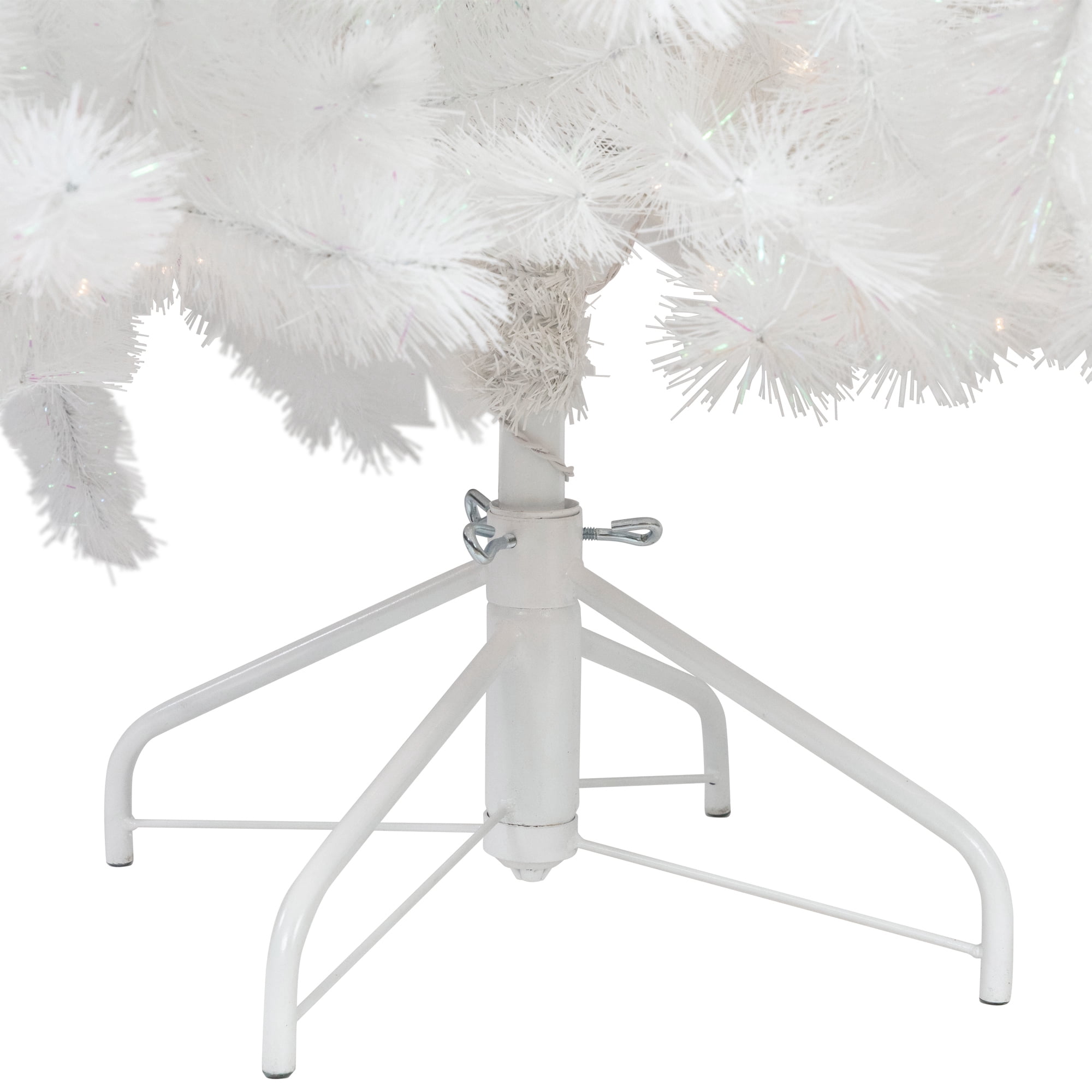 Northlight Pre-Lit White Alaskan Pine Artificial Christmas Tree Warm White LED Lights
