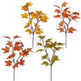 thumbnail image 3 of Viworld 16Pcs Artificial Maple Leaves Bundles Fall Leaves Stems Plants for Home Garden Farmhouse Thanksgiving Holiday Decor, 3 of 9