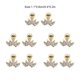 thumbnail image 5 of Qarigey 5 piezas de aretes de circón para niñas hermosas, accesorio de moda, aretes pequeños, regalo de festival, vestido femenino, adorno blanco S Ropa, zapatos y accesorios Miscelánea Dorado S Qarigey AP009683-06B, 5 of 6