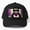 Black, variant on Manx Cyber City Merc Baseball Hat, Futuristic Mercenary Character Graphic Design, Classic Cap