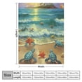 thumbnail image 4 of QCPP Sea Turtle Blanket Beach Ocean Decor Throw Blanket Super Warm Soft Plush Flannel Inspirational Turtle Blanket Gifts for Girls Boys Winter Couch Bedding for Baby Kids Women, 4 of 6