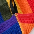 thumbnail image 5 of TANBOM Men's Double Thong Sexy Underwear Creative Design Fashionable Comfort Polyamide Fabric Blue Rainbow Green Rainbow Yellow S, 5 of 6
