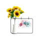 thumbnail image 1 of China dragon chino puente dibujo Tarjeta de bendición de jarrón de girasol artificial, 1 of 3