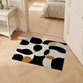 thumbnail image 2 of ODIKA 2'x3' Ultra-Soft Accent Mat, Geometric Contemporary Arch Knot Abstract Mid Century Cream Checkered None Washable, Bare feet friendly, Easy Care Indoor rug for Bedside, Footrest, 2 of 7