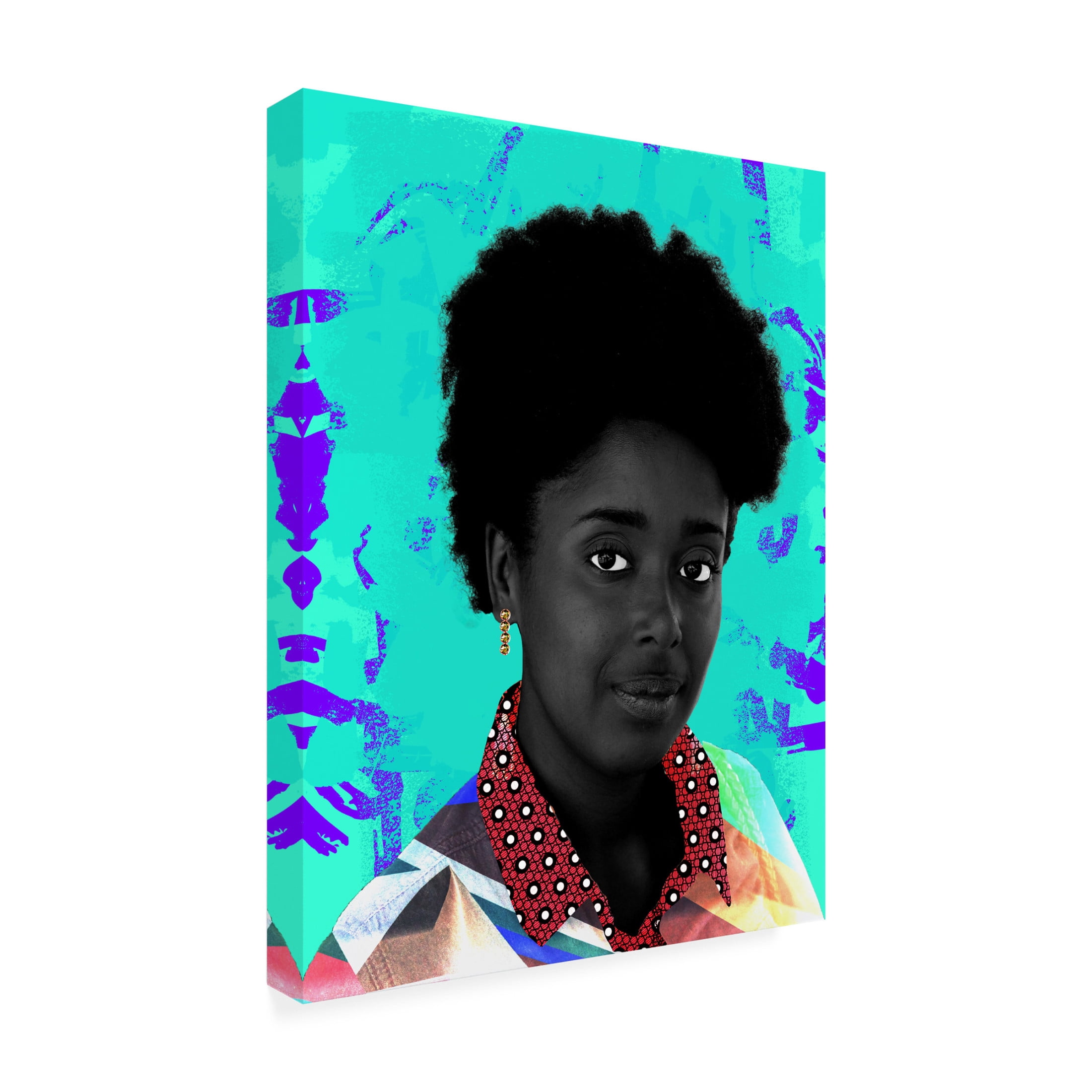 Canvas Wall Art - NUMA Art 'Bright Eyes' Wall Art for Living Room, Bedroom, or Office Décor by Trademark Fine Art - 18 x 24 Inches