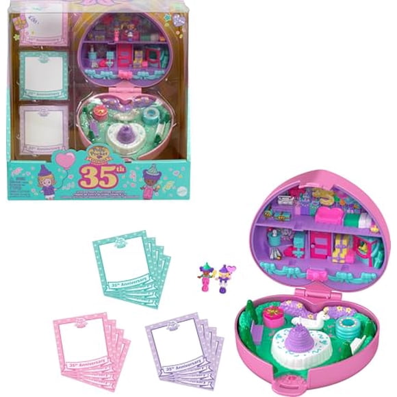 Set de Juego Polly Pocket Compacto Fiesta de Cumpleaños