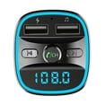 thumbnail image 4 of 3 Uds. Transmisor FM 5 0 Compatible Con Dientes Reproductor MP3 Cargador USB Rápido Azul, 4 of 5