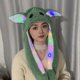 thumbnail image 2 of Disney Kawaii Anime Star Wars bebé Yoda sombrero de felpa bebé Yoda figura Kawaii dibujos animados orejas sombrero niños juguetes niños niñas regalo de Navidad, 2 of 4
