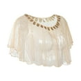 thumbnail image 3 of Chal de mujer Fernando Mantón de Lentejuelas Beige, 3 of 7