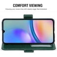 thumbnail image 3 of Phone Case for Samsung Galaxy A05s/A05 Wallet Cover with Tempered Glass Screen Protector and Leather Flip Credit Card Holder Stand Folio Cell Accessories Ao5s Ao5 A 05s 05 Women Men Dark Green, 3 of 14