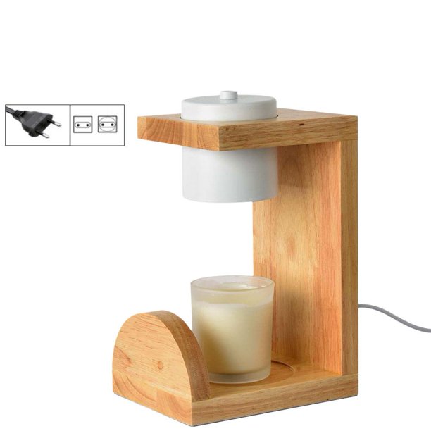 LUVCLS Lámpara de vela japonesa caliente, lámpara de vela de aromaterapia para mesita de noche de dormitorio, lámpara de mesa N