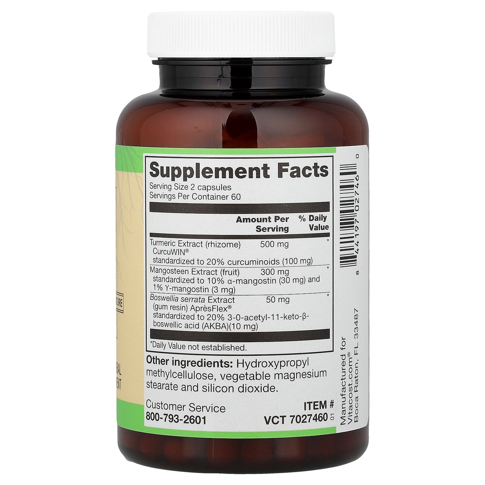 Vitacost Root2, Turmeric + Joint Support, 120 Capsules
