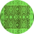 thumbnail image 1 of Ahgly Company Indoor Round Oriental Green Industrial Area Rugs, 6' Round, 1 of 4