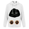 thumbnail image 4 of Levmjia Womens Hoodie Casual Long Sleeve Round Neck Cute Print Sweatshirt Soft Cotton Blend Pullover Loose Fit Comfortable Home Daily Wear, 4 of 5