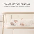 thumbnail image 4 of Angelbliss Electric Baby Bassinet Bedside Sleeper, Auto-Rocking Baby Crib with 5 Speeds, 6 Adjustable Heights and Music, Beige, 4 of 9