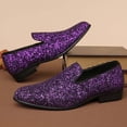 thumbnail image 6 of Purple Unisex Outdoor Mesh Sneakers Reflective Panels Casual Running Shoes Lightweight Breathable Sports Walking Footwear, 6 of 7
