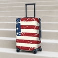 thumbnail image 6 of Gukieu Vintage American Flag Print Suitcase Protective Cover, Elastic Zipper Buckle Suitcase Protective Cover, Suitable for Travel, Business Trip-Small, 6 of 7