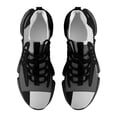 thumbnail image 5 of Abstract Squares Black Grey Printed Walking Shoes for Men Woman Lightweight Tennis Fashion Elastic Sports Shoes Cushion Basketball Shoes, 5 of 7