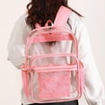 thumbnail image 4 of Clear Backpack for School,Large Heavy Duty Stadium Approved Clear Bookbag, See Through Transparent Backpacks for Travel College Work, 4 of 8